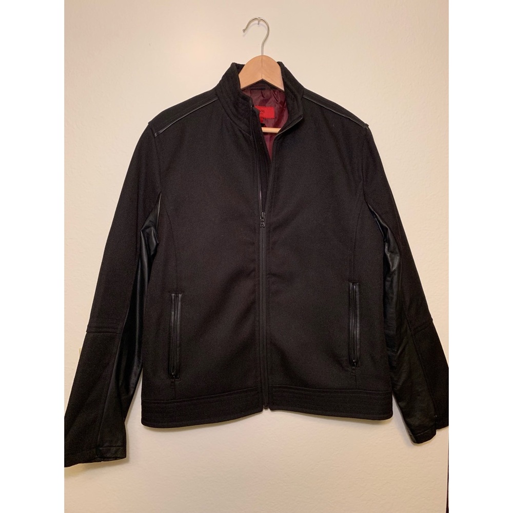 Alfani Black Slim Fit Polyester Jacket